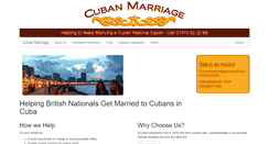 Desktop Screenshot of cubanmarriage.co.uk