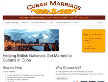 Tablet Screenshot of cubanmarriage.co.uk